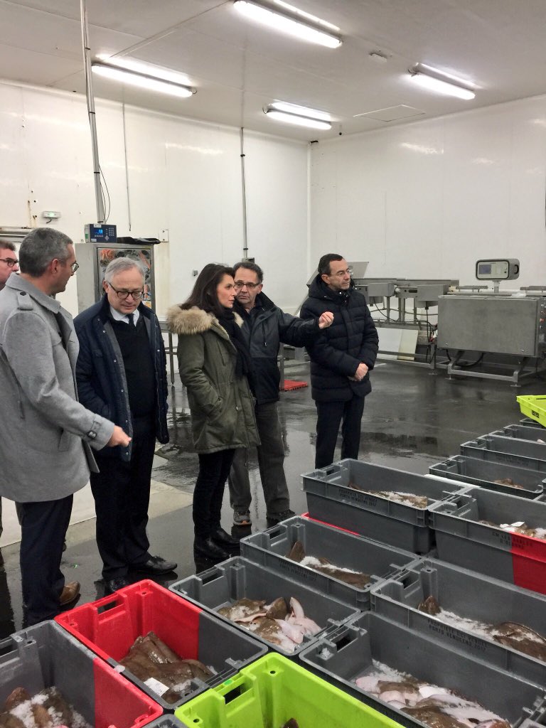 BrunoRetailleau's tweet image. Avec @C_MORANCAIS aux Sables d’Olonne, visite de la criée et des ateliers de mareyage. #Vendée