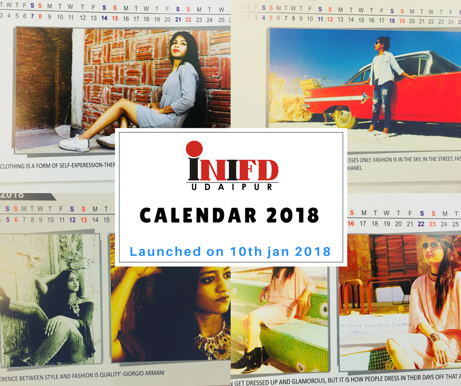 INIFDUdaipur's tweet photo. INIFD UDAIPUR calendar 2018 launched on 10th January 2018. https://t.co/cvJWQ5qpqx