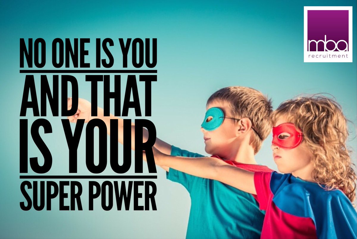 Always be yourself no one is you and that is your super power! #fridaymood #recruitmentjobs #michaelbenjaminassociates #beyourselfalways #rec2rec #superpowers #recruiter #recruitmentopportunities