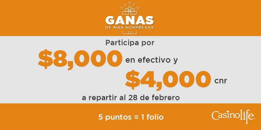 Si vas a gritar que sea de emoción por las recompensas de nuestro Binguito en Casino Life #Chilpancingo. ¡Ven hoy!
