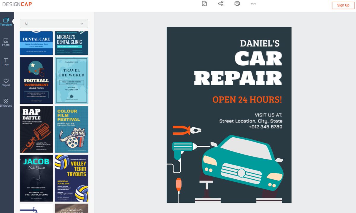 It is amazingly easy to create a custom poster with the fantastic collection of poster templates.