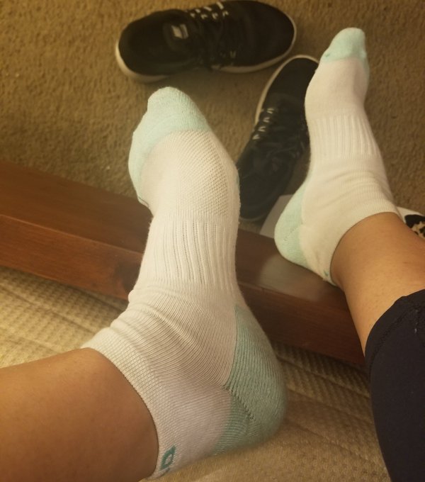 Resting my poor tired #feet after a workout.  #sportsocks #tennisshoes #arches #toes #footfetish #footworship<a href="/tag/feet"class="tags">#feet</a><a href="/tag/sportsocks"class="tags">#sportsocks</a><a href="/tag/footfetish"class="tags"><span>#footfetish</span></a><a href="/tag/toes"class="tags"><span>#toes</span></a><a href="/tag/tennisshoes"class="tags"><span>#tennisshoes</span></a><a href="/tag/footworship"class="tags"><span>#footworship</span></a><a href="/tag/footmodel"class="tags"><span>#footmodel</span></a>