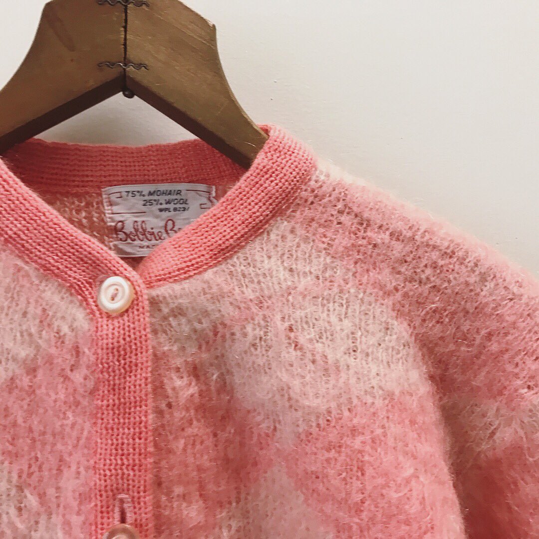 i nou on Twitter: "new arrival . vtg mohair cardigan🍑…