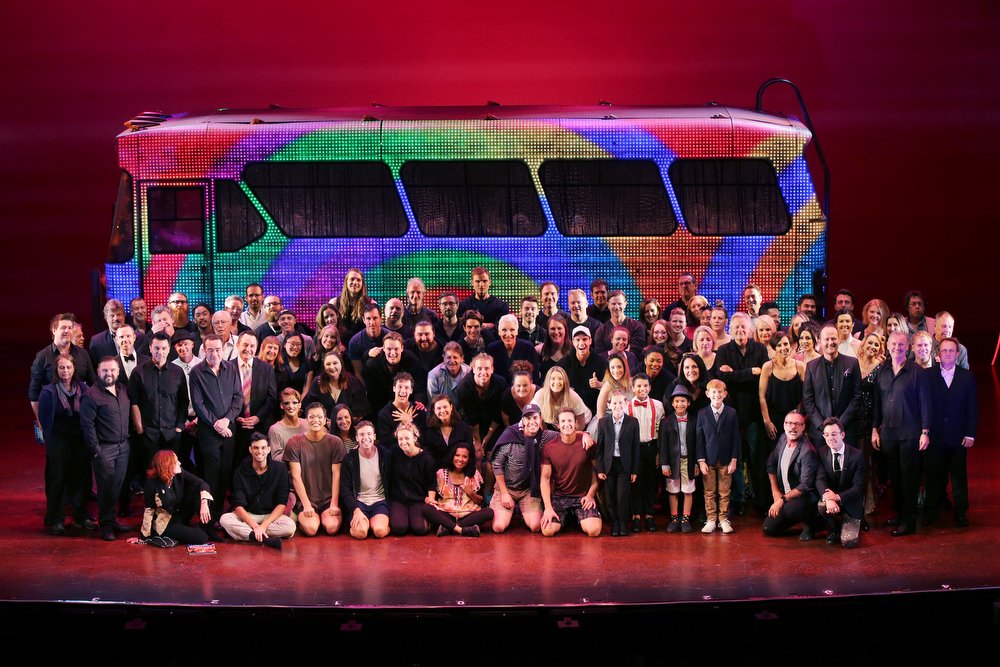 michaelcassel's tweet photo. We’re still reeling after a sensational opening week for #PriscillaOz. Putting on this production really does ‘take a village’ and here we all are, on stage with Priscilla herself! Congratulations to everyone who made this very special show possible. Photo by Julie Kiriacoudis. https://t.co/BxWqW552gM