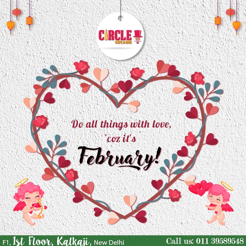 Circle_Cafe_Bar's tweet photo. February is love, and so are you! Let us celebrate this lovely season by meeting up for our get togethers. #CircleCafeandBar #TheLoveMonth https://t.co/NdJdMuYVg0