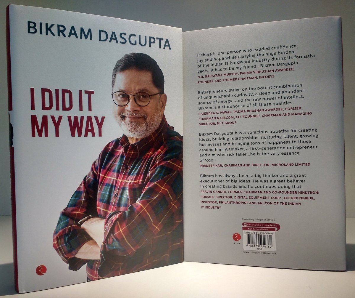 IDidItMyWayBook's tweet photo. 1 Day to go before you can read about the birth of IT in India through the eyes of one of the pioneers of the industry.
Bikram Dasgupta's (@bikramd) I Did It My Way to be available in stalls and on Amazon &amp; Flipkart from Feb 3, 2018.
#IDidItMyWay #BikramDasgupta #Memoire #BDG https://t.co/2JnJLpZWoR