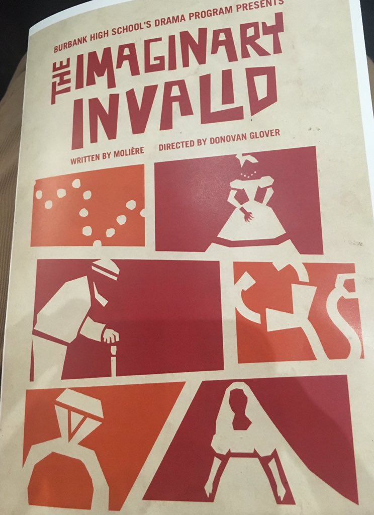 aBrightIdea96's tweet photo. A. Bright Idea proud to sponsor @Burbankbulldog Drama Department's #ImaginaryInvalid on Opening Night! Go see this play by Moliere, Directed by Donovan Glover over the weekend! It will leave you in stitches. https://t.co/LOVuCr4IRw