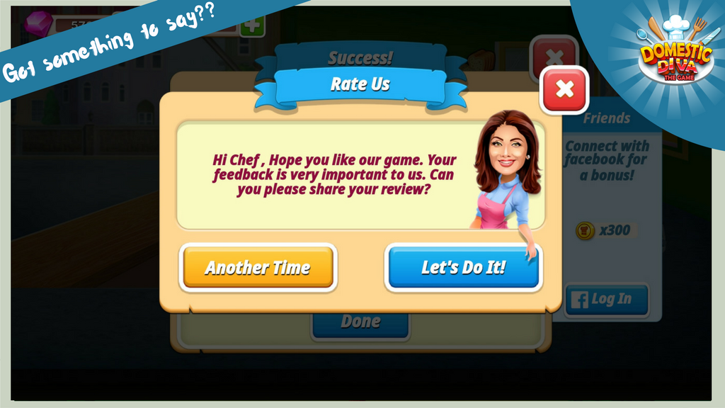 Loved the game or have something to say? Rate the app on Goolge Play or the App Store &amp; share your honest feedback!

#DomesticDivaGame #CookWithShilpa #TheDiaryOfADomesticDiva