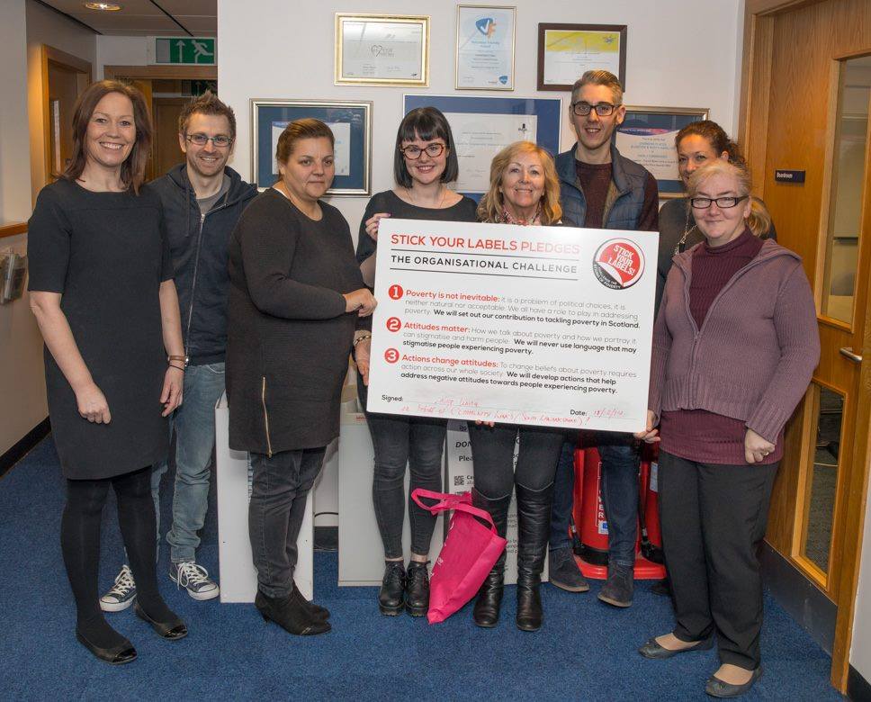 PovertyAlliance's tweet photo. We've been learning a lot about how best to communicate messages about poverty. For #CPW17, we reframed our messages, resulting in a very successful week of activities. Soon we'll be looking into how we can incorporate this into the #StickYourLabels campaign, so watch this space! https://t.co/cFT1yhgC9n