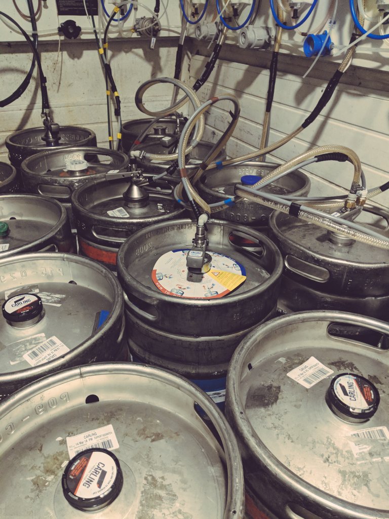 The good news is Dry January is finally over! The better news... Our beer cellar is stocked and ready to rock this weekend. 🍺🍺😃😃 #beeroclock #beer #publife #artisticcellarphotos