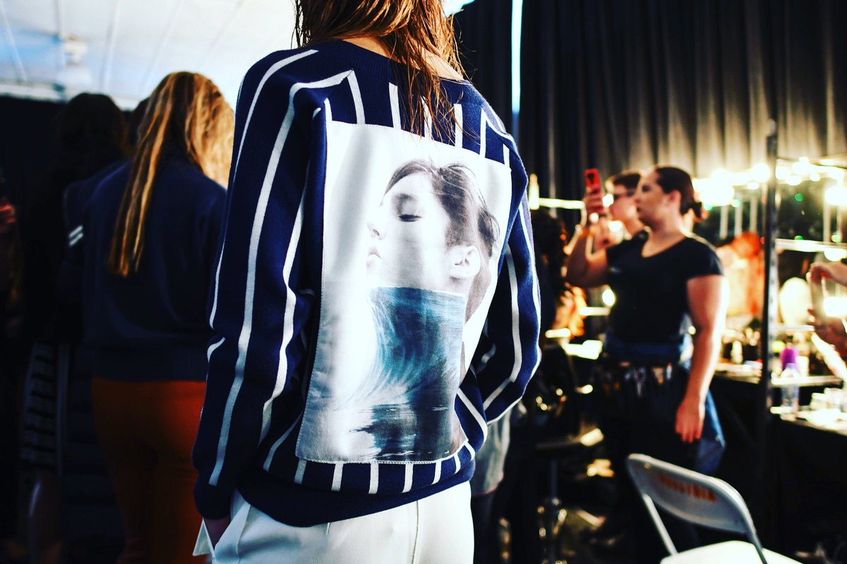 domeagisel's tweet photo. BACKSTAGE at @nolchashows Check our the amazing detail on this @allcomesfromnothing blouse a Spring trend of graphics seen on the runway during @nyfw #allcomesfromnothing #nolchashows #FRSBlog #springtrend #backstage #nyfw #ss18 #ootd #ootdfashion #pictureoftheday #RETWEEET https://t.co/goGrVF52r8