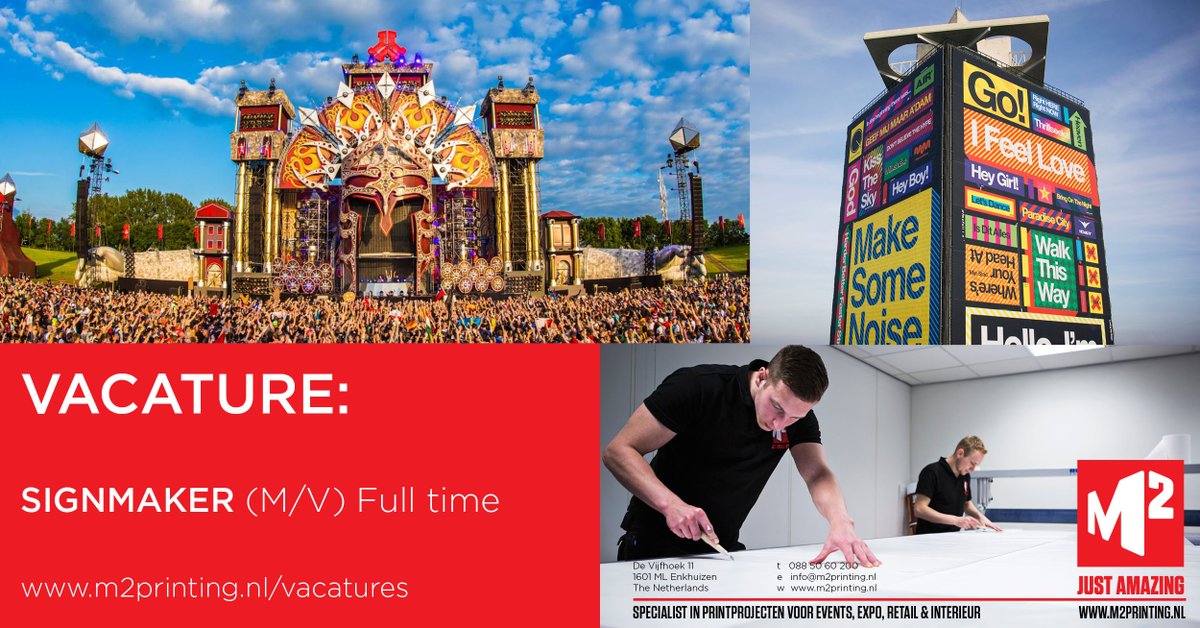 M2Printing's tweet photo. Vacature Alert! Wij zijn op zoek naar en signmaker!📐✂️Plotten, pellen, snijden en appliceren voor jou gesneden koek? Bekijk de hele #vacature op de website en reageer snel! https://t.co/6kz5NxhNag #signmaker #signing https://t.co/Vfwe9Hd3oH
