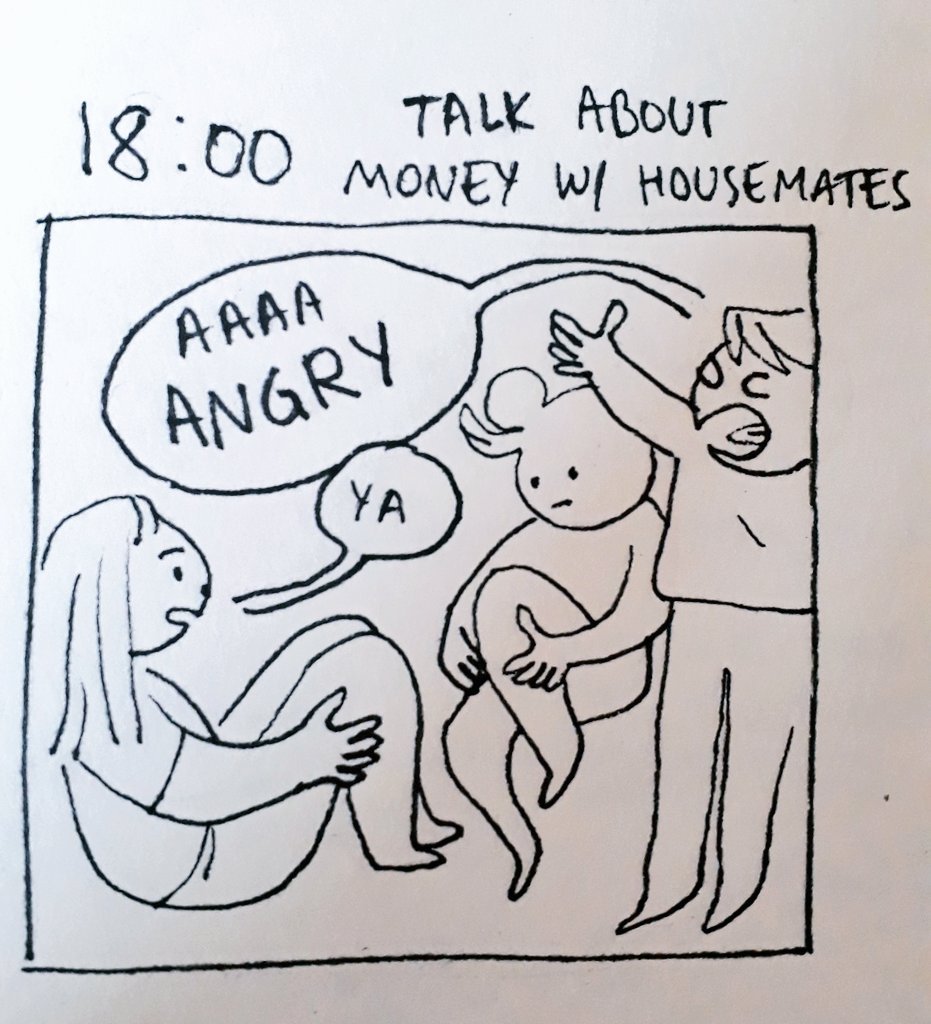 the rest of the day that I forgot to draw yesterday 
