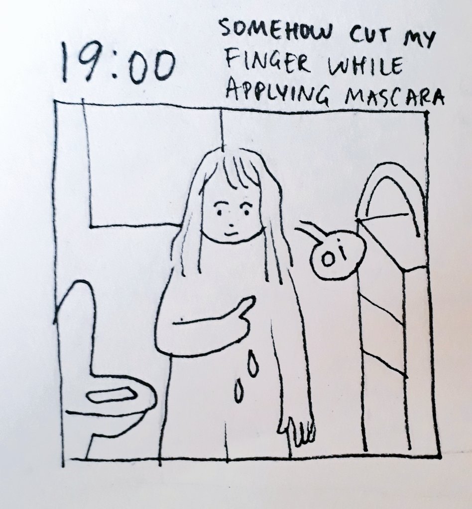 the rest of the day that I forgot to draw yesterday 