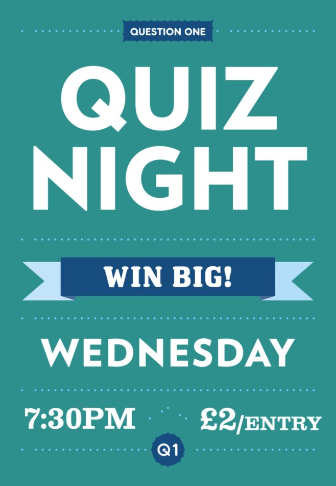 straightNpiano's tweet photo. Our new weekly quiz night kicks off February 7th run by the quiz aficionados ‘Question One’  Entry is £2. So start thinking of that winning name and rounding up a team of unbeatable quiz geniuses! https://t.co/R6SPc85naH
