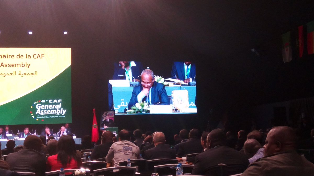 NigeriainfoFM's tweet photo. #CAFGA back underway after holding Elections of members into CAF's Executive Committee. https://t.co/kTnMMQEzXs