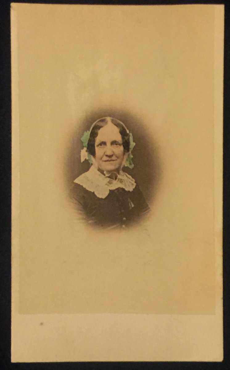 DLGenealogist's tweet photo. #ForgottenFaces of this fine Boston lady with her carefully hand colored #CartesDeVisites aka #CDV #Genealogy https://t.co/w21FAzWV6M
