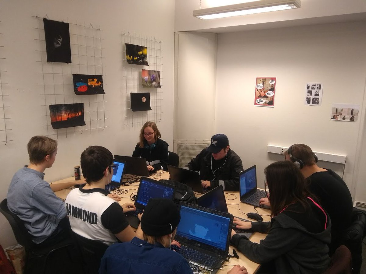 AlmostThere___'s tweet photo. Here we are! 'Super Terrific Developers' working hard :) https://t.co/ixV0MYyNHB