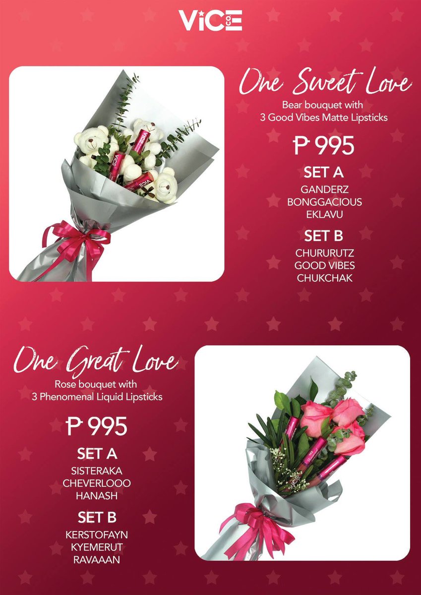 itsjustCE's tweet photo. Mas Gawing memorable ang Valentines with the Vice Cosmetics Valentines Day Sets! 
Available for pre-order on https://t.co/n2RPT122EY! #GandaForAll

https://t.co/7joI2Spih6

©️ vice cosmetics https://t.co/PDgwXzwFDN