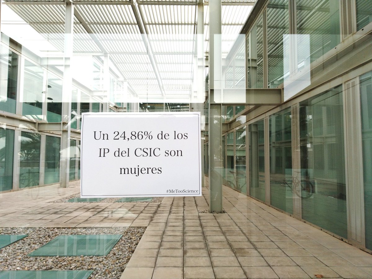 Arian_8's tweet image. Did you know that only 24,86% of Research Professors in CSIC are women? Let's talk about it! // Sabías que...? Hablemos de ello! #metooScience #WomeninScience