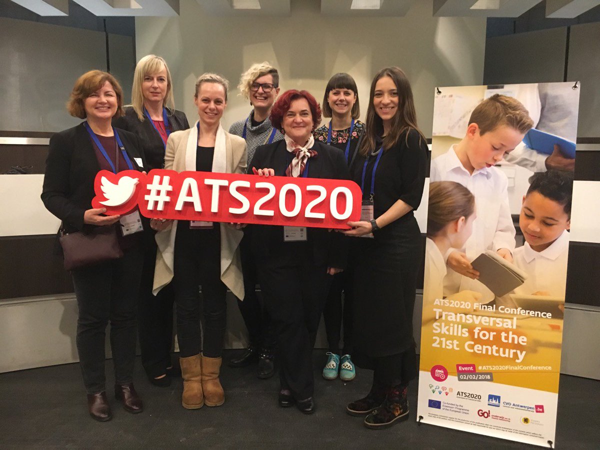 CARNET_AI's tweet photo. Croatian #ATS2020finalconference #ATS2020 team in Bruxelles, including @CARNET_HR, Ministry of Science and Education, teachers... Transversal skills, key competences! 🙂 https://t.co/onj8w4PRU1