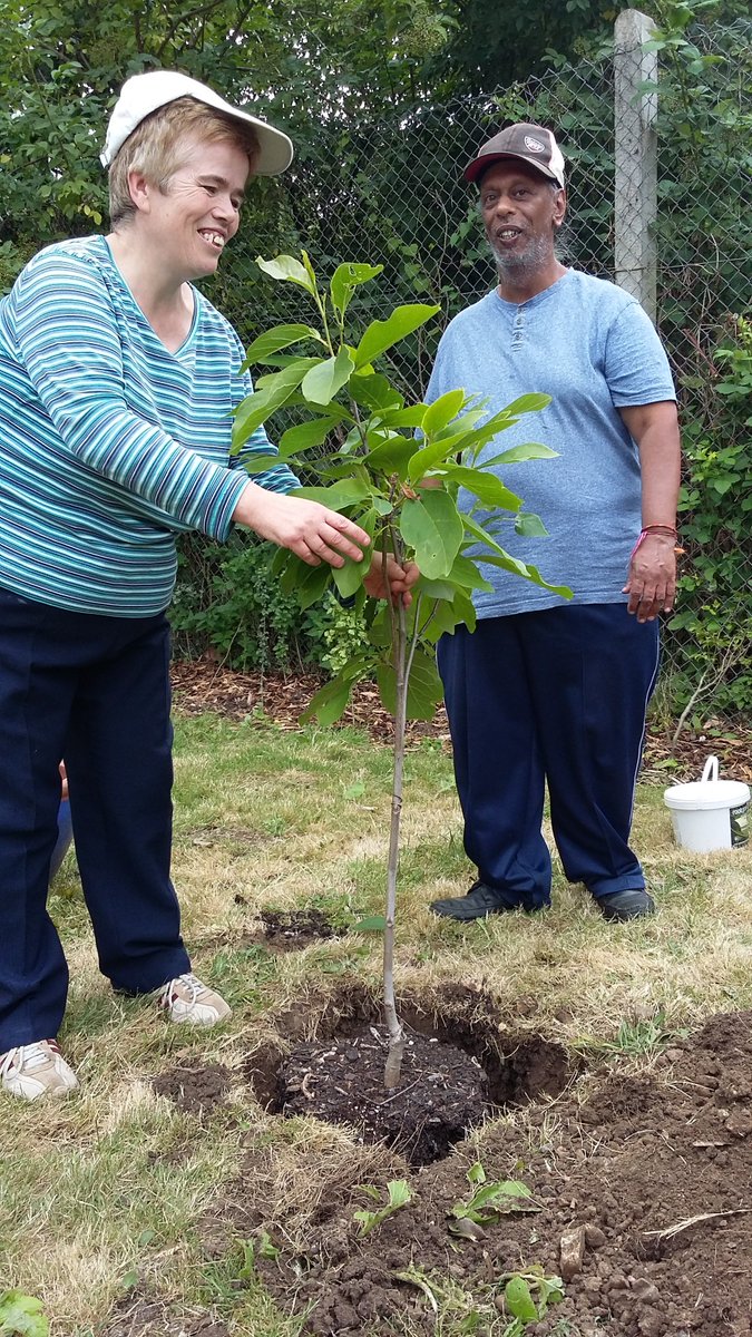 Certitude's tweet photo. Jayne &amp; Suki are excited to bring our sensory garden to reality, something designed together with ppl at the ARC #ealing. Next on the list are accessible pathways, meaning ppl who are less steady on their feet get greater access. Thanks #bagsofhelp @Tesco_London @groundworkuk https://t.co/txxGMEqeIk