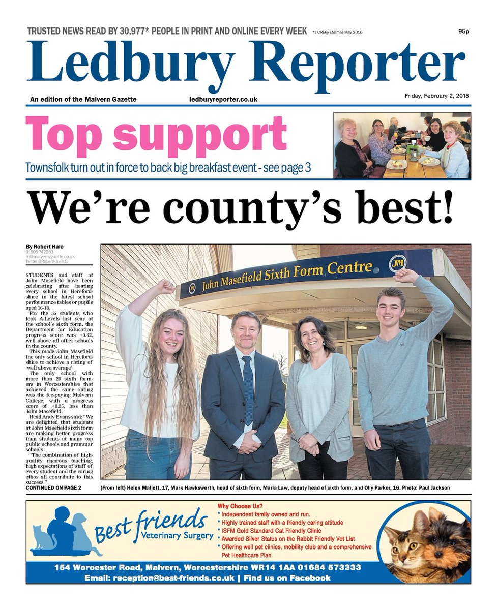 This week's <a href="/LedburyReporter/">Ledbury Reporter</a> on sale today #trustednews #ledbury