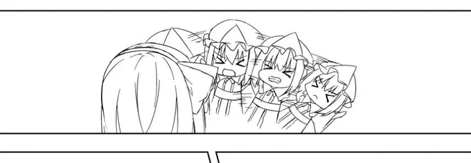 ゆゆこちゃんのフンフンディフェンス描いてる_(:3 」∠)_ 