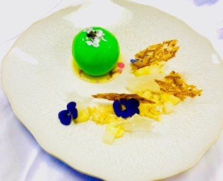 PoloBarMayfair's tweet photo. Bramley Apple Crumble Mousse dessert specially designed for Bramley apple week now available @PoloBarMayfair @WestburyMayfair #Nationsfavourite #BramleyAppleWeek #applesapplesapples #crumbleandcustard #classicflavours @Natoora https://t.co/aO62TGKuXE
