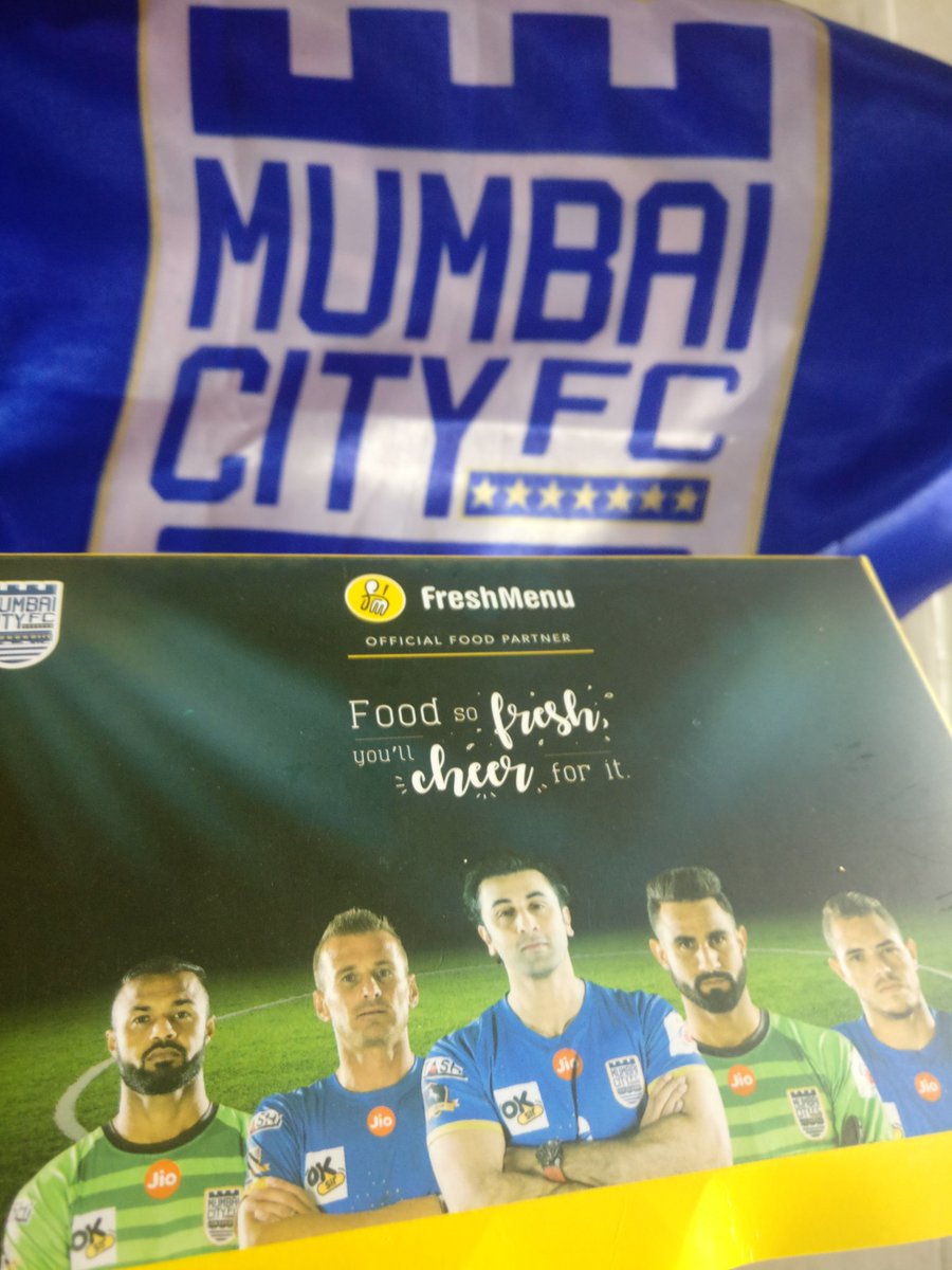 You know it's a good day when <a href="/FreshMenuIndia/">FreshMenu</a> serves you at <a href="/MumbaiCityFC/">Mumbai City FC</a> ka match! 😁😎 #CheerForGoodFood #MumbaiFoodJunkie