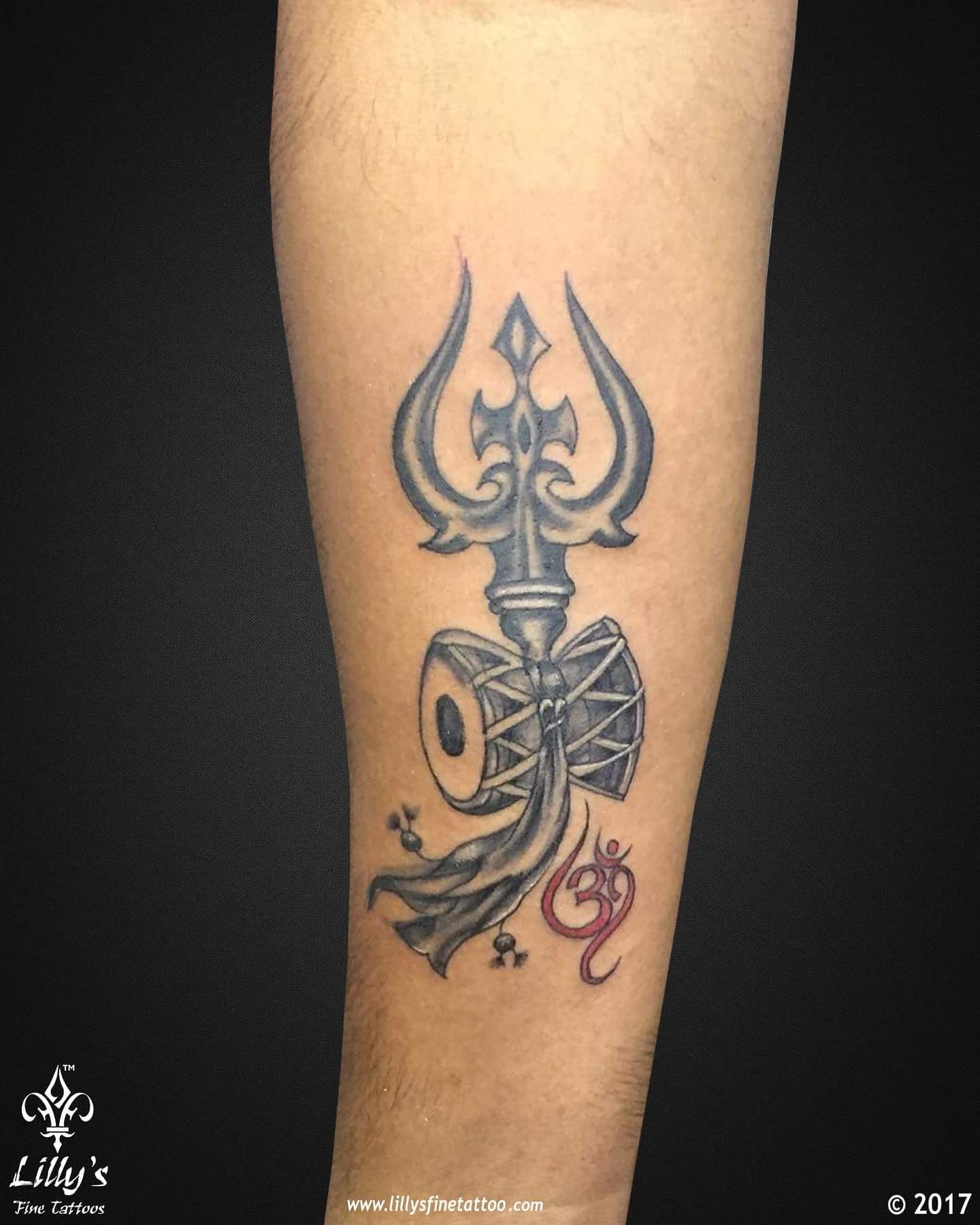 God shiv with trishul tattoo, God mahakal shiv tattoo, Damroo with God shiva  tattoo for all , God shiv with trishul in black