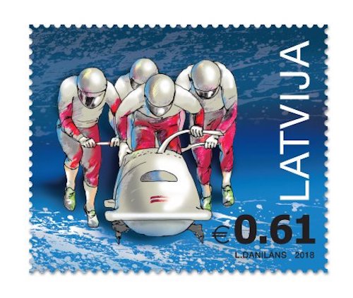 Latvijas <a href="/Bobslejs/">Bobslejs</a> ir ticis pie savas pastmarkas. Paldies @latvijaspasts ! 🙂
#bobslejs #LatvijasPasts
