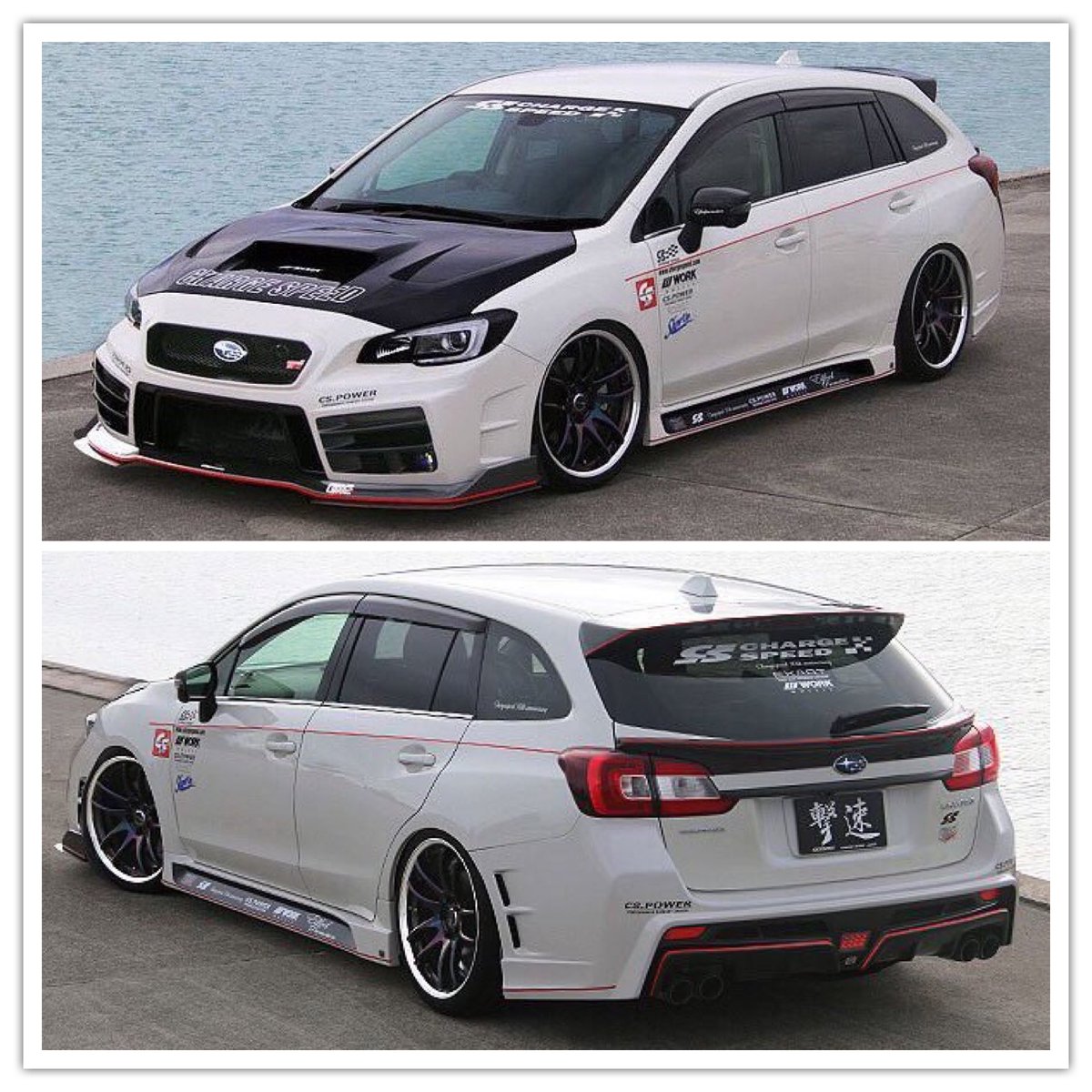 gekisoku_charge's tweet photo. SUBARU LEVORGバンパーキット。フロントバンパーにDRL＆シーケンシャルターンシグナルを標準装備しアンダー部分はA / Bタイプを選択することができます。#chargepeed web pageにアップ済みです。現在、国内外から多数の予約受注を頂き、5月末から6月初めに予約販売となります。よろしくお願いします。 https://t.co/S56mmbtOJf
