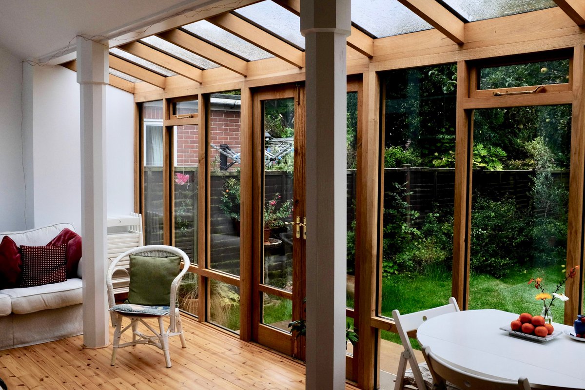 MandevilleWood's tweet photo. A few snaps of an oak sunroom we constructed over the summer with @Jmccarpentry #sunroom #oak #conservatory https://t.co/IIdaUCQ7qG