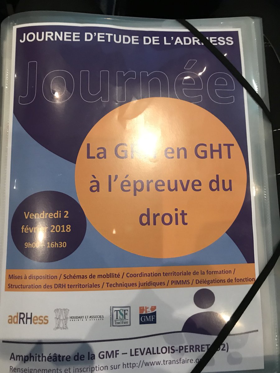 GLavenu's tweet photo. Journée Ressources humaines. #AdRHess « La GRH en GHT à l’épreuve du droit » @Jean Marie Barbot @Claude Evin @Cabinet Houdart @EDH Camille Claudel https://t.co/DCkFV73xsa