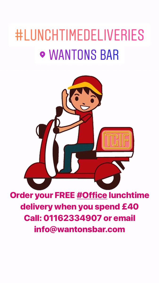 FoodFanaticClub's tweet photo. FREE Lunchtime Office Delivery when you spend £40 

Call 01162334907 or 
Email info@wantonsbar.com 

@wantonsbar now specialising in 
BAO | DUMPLINGS | BEER 

https://t.co/k7v473klMB 

#chinesestreetfood #dumplings #bao #bubbletea #bobatea #leicesterfood #chinesefood #streetfood https://t.co/yqi41ADizx
