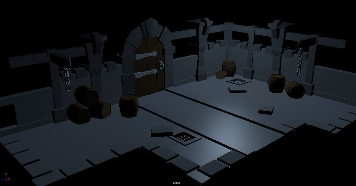 GameAS_Sachs's tweet photo. #3DModels #lowpoly #lowpoly3d #Maya #GameDesign #Leveldesign #ruine https://t.co/cJZn4X1M5M