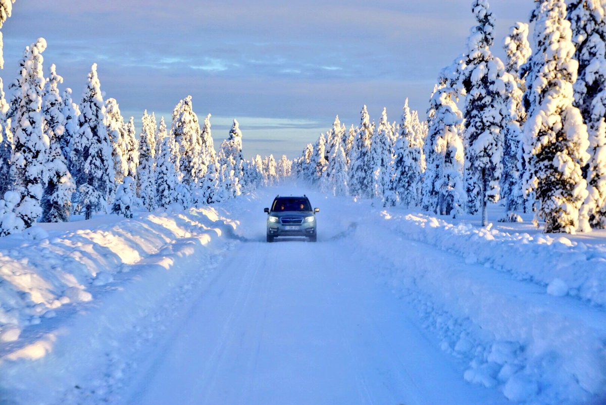 Even more snow on the roads. It’s -20c today, so just a little parky
