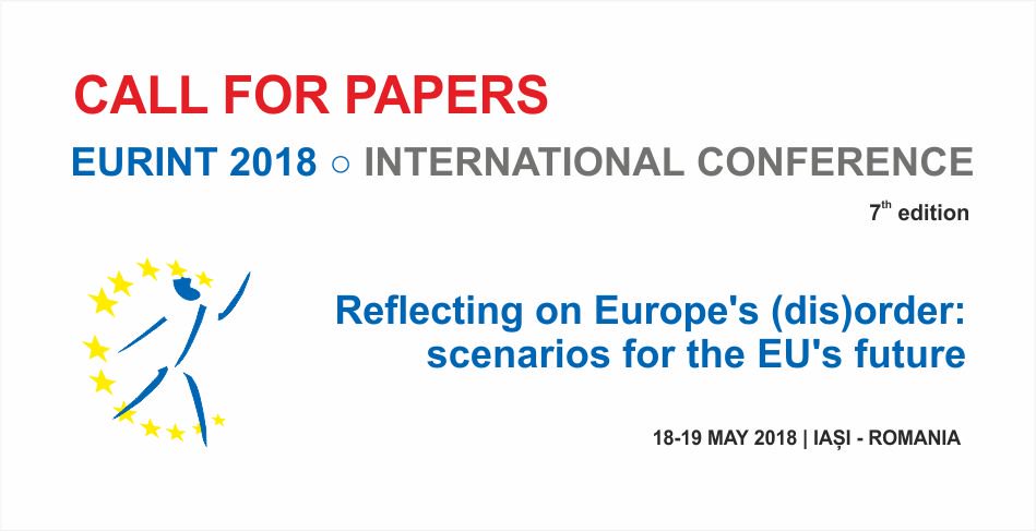 eurintconf's tweet photo. CfP #EURINT2018 Reflecting on Europe’s (dis)order: scenarios for the EU’s future
18-19 May, 2018, Iasi, Romania https://t.co/CQfOKbH4My https://t.co/8gvpRfBbXk