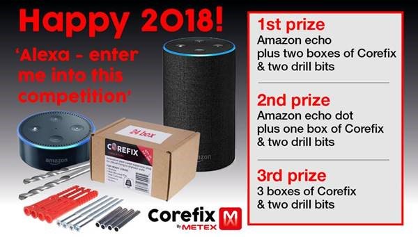 It's Corefix Friday...still time to win in our fantastic #Competition 
Simply RT &amp; FOLLOW (just RT if following) #win either an Amazon Echo, Echo Dot and #Corefix prizes. Winners announced 9th Feb 2018. 
T&amp;Cs apply corefixed.com/pages/corefix-…
<a href="/phpi/">Professional Heating & Plumbing Installer (PHPI)</a> <a href="/svi/">SVI</a> <a href="/Install_Mag/">Essential Install</a> <a href="/CosyWarmPlumber/">Andy Cam</a>