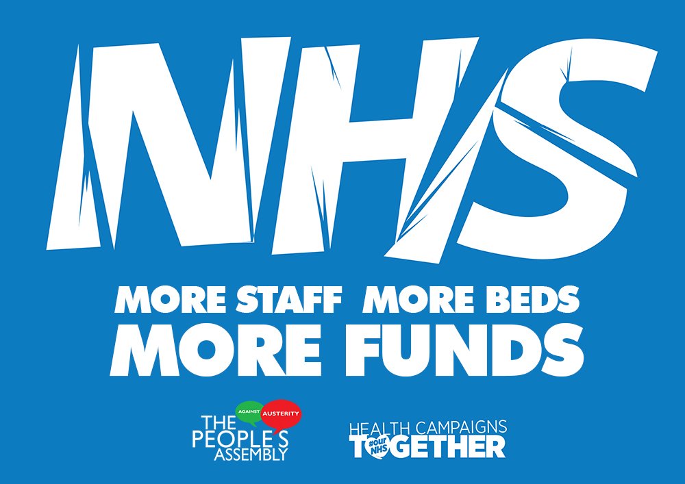 brightonPA's tweet photo. You gotta be there if you want Our NHS. Sussex Defend the NHS send off rally - 09:00 Brighton Station. Travel to London together - 09:58 train to Victoria. https://t.co/EQKEfuiHyE