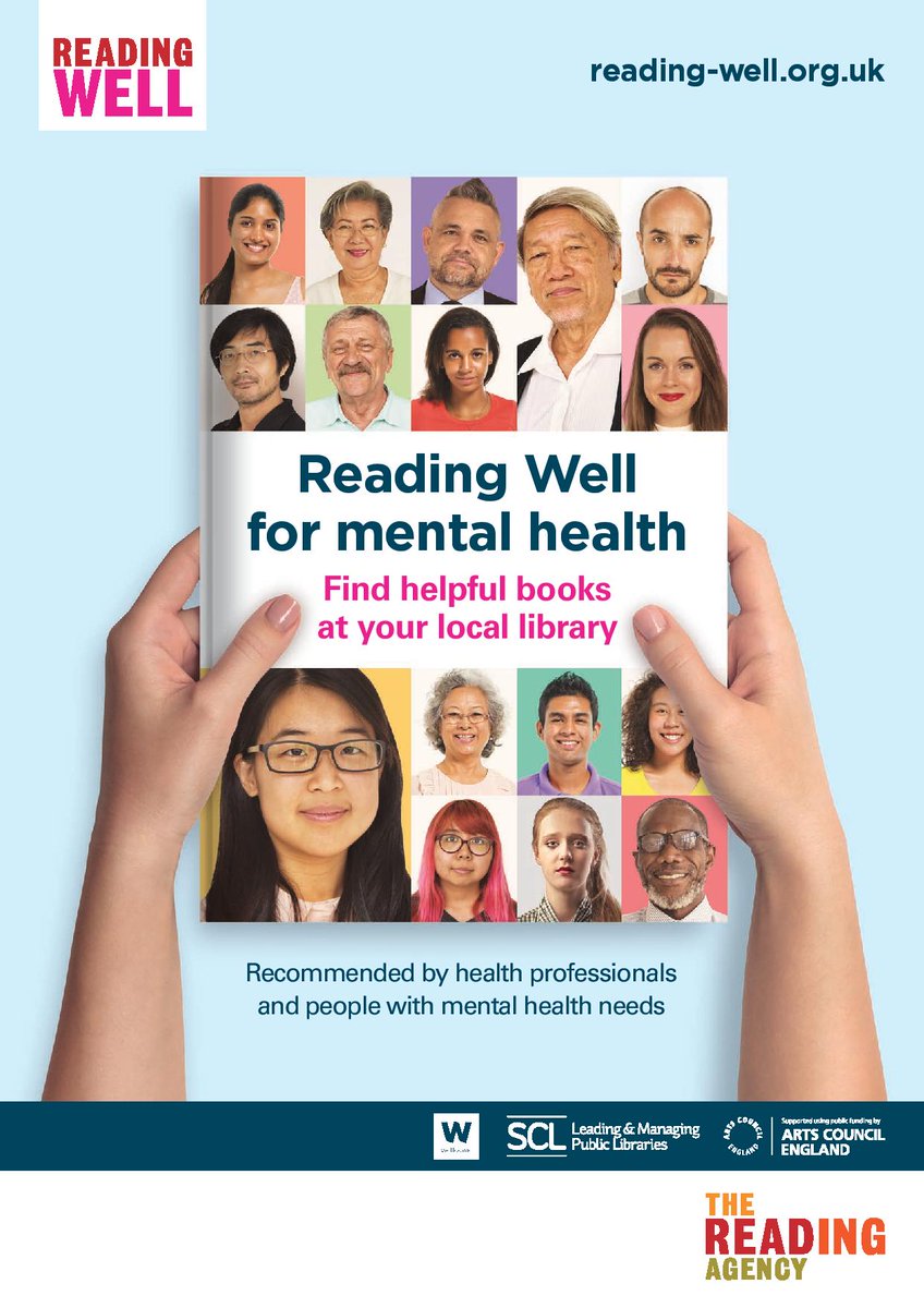 readingagency's tweet photo. Our new #ReadingWell mental health materials are now available to order! Librarians can email readingwell@readingagency.org.uk to request the new booklist https://t.co/HCBnse3pDi https://t.co/OdY7KRUaNJ