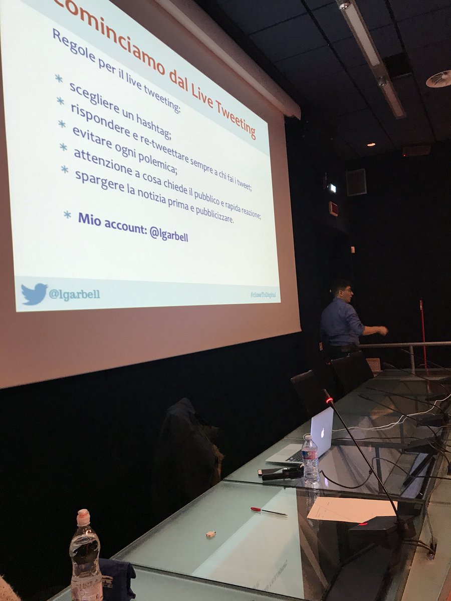 A #closetodigital si parla di #Livetweeting #livetweeting con <a href="/lgarbell/">Lino Garbellini</a> <a href="/Twt_Lab/">Twt Lab</a>