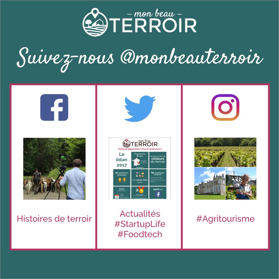 Vous aimez découvrir le #terroir ? Rdv sur notre page #Facebook --> histoires, bons plans et actus. Nouveau sur #Instagram --> Nos #Stories les coulisses ! #foodtech #startuplife #agtech #agrilife