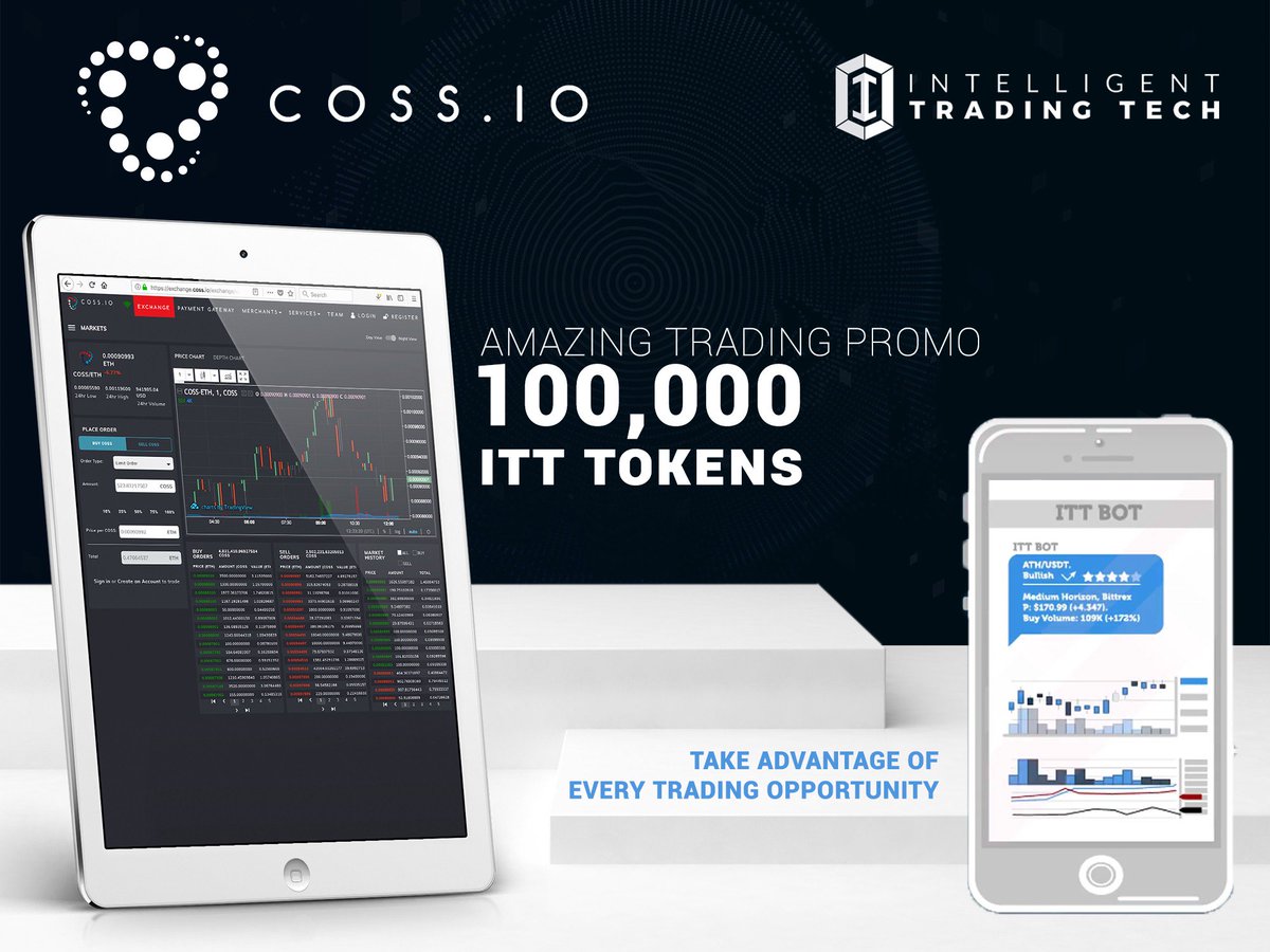 tryITF's tweet photo. $ITT available on @cosscrypto with 30-day trading #Promotion starting 02-Feb! Top 50 traders to share 100,000 $ITT Token. Read more here: https://t.co/qQpsbk231m. #ITTBot #GetYourIntelligentTradingOn https://t.co/0ht5JX12Qr