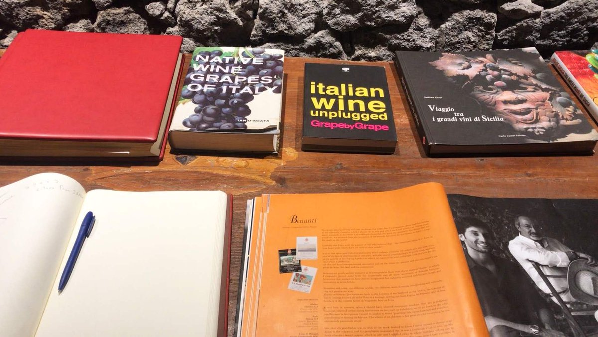 ItalianWineBook's tweet photo. Thank you @BenantiWines for adding us to your book collection!!!! 🌟🍷❤️
#sicily #nativegrapes #grapebygrape https://t.co/sU9AJ2WDrU