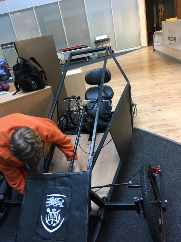 We’ve spent the last two days repairing the brakes and fitting our new safety harness #OurshasWheels #AndaSafetyHarness