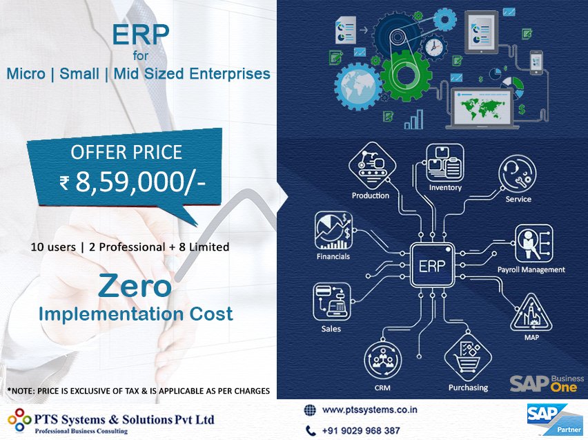 PtsSystems's tweet photo. #PtsSystemsandSolutions #SAPBusinessOne #ERPSoultion #MicroEnterprises #SmallEnterprises #MediumEnterprises  #SAP #SAPIndia #SAPPartner

https://t.co/SY4VrwX04V | +91 9029968387 | sales@ptssystems.co.in https://t.co/Porwct8kJY