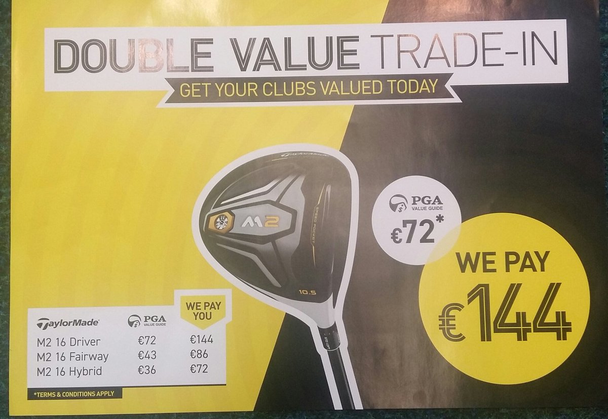 AGDundrum's tweet photo. Looking to change your golf clubs before the golf season starts @AGDundrum we are doing DOUBLE VALUE TRADE IN drop in and get your quote today it's very simple what ever your clubs are valued at we will double that amount T&amp;C apply  #americangolf #dundrum #doublevalue https://t.co/oeL7Ygf3NI