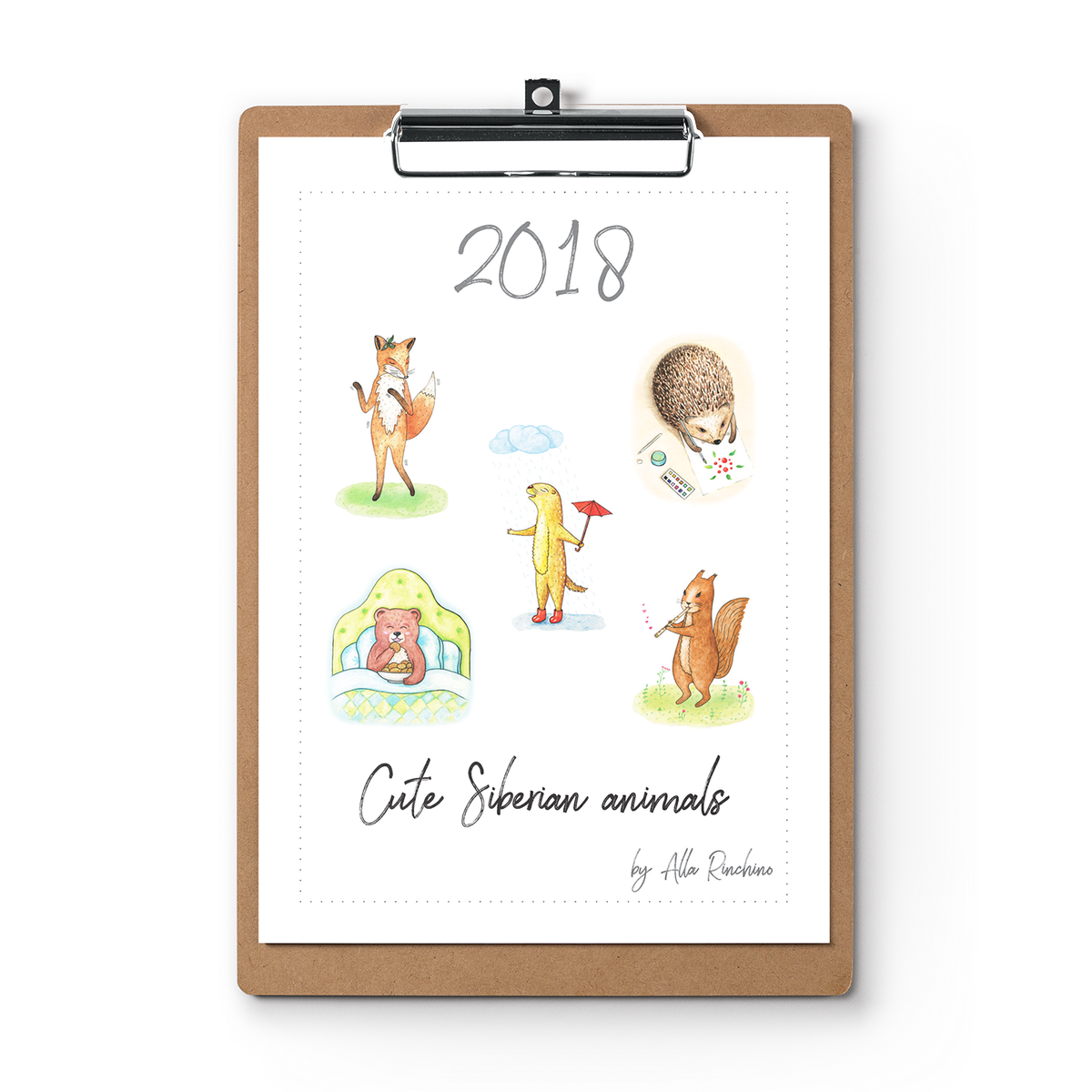 Alla_Ri_'s tweet photo. Check out new work on my @Behance portfolio: "Calendar 2018 Cute Siberian animals" https://t.co/BFS9Uqr9Us https://t.co/Q9JiRxIppt